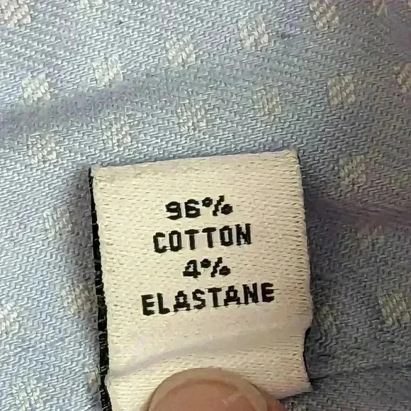 Calvin Klein Infinite Non Iron Slim Fit Stretch Collared Blue Men's Long Sleeve - Picture 10 of 14